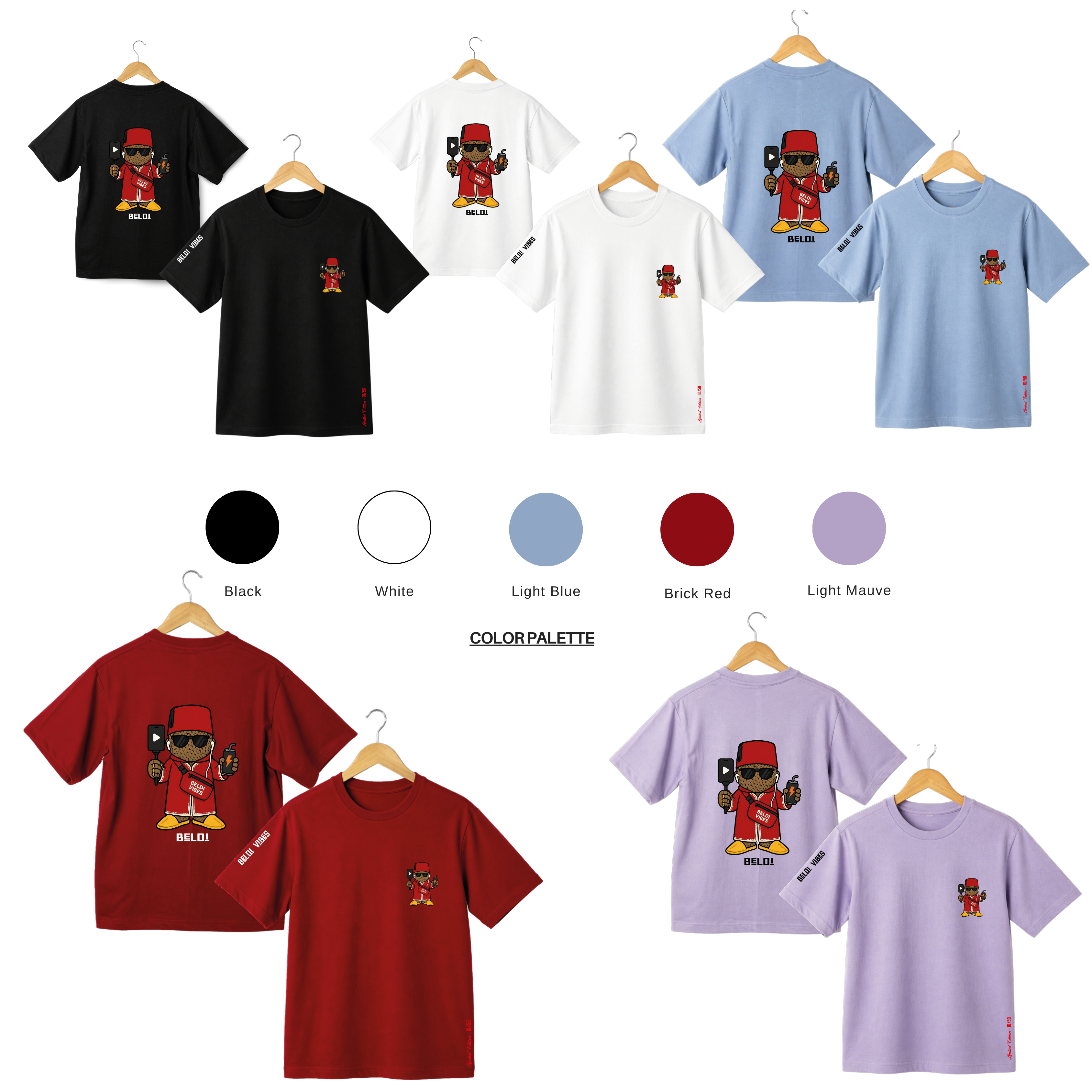 OverSize "BELDI MODE" T-shirt