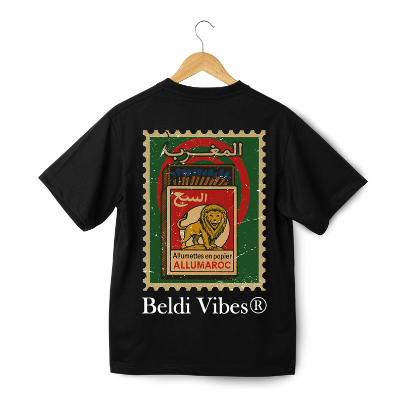 OverSize "ALUMETTES SBE3" T-shirt / MOROCCAN NOSTALGIA Collection