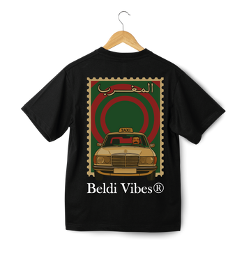 OverSize "GRAND TAXI MERCEDES 240" T-shirt / MOROCCAN NOSTALGIA Collection
