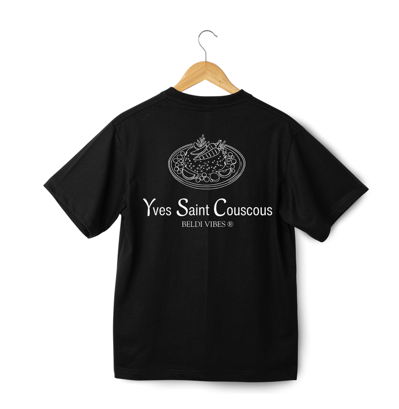 OverSize "YVES SAINT COUSCOUS" T-shirt / MOROCCAN LUXURY BRANDs Collection