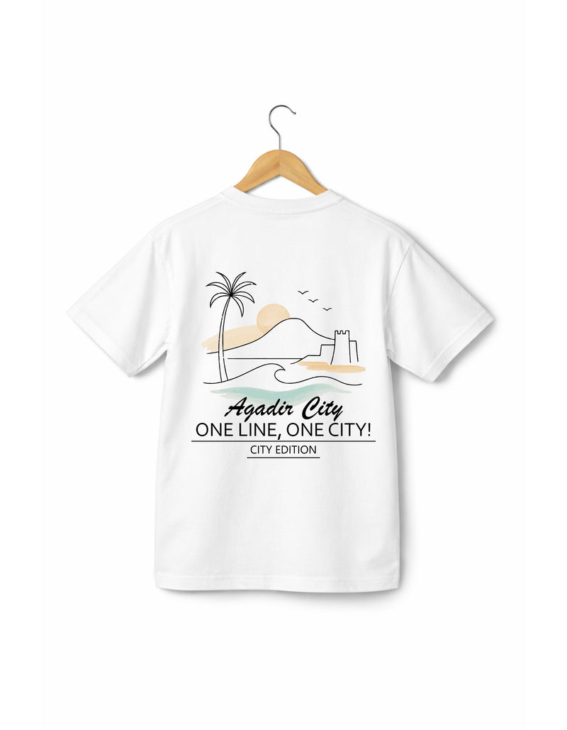 OverSize "AGADIR" T-shirt / ONE LINE ONE CITY Collection