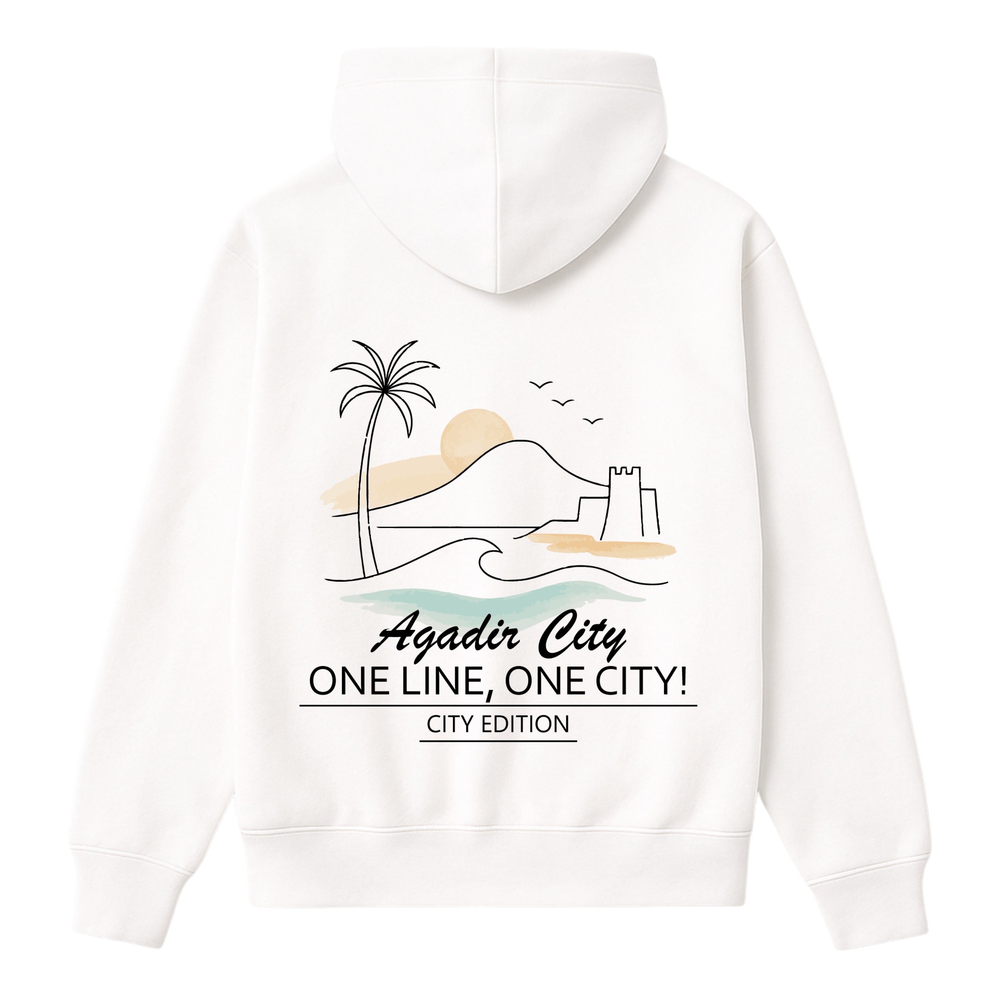 OverSize "AGADIR" Hoodie/ ONE LINE _ ONE CITY Collection