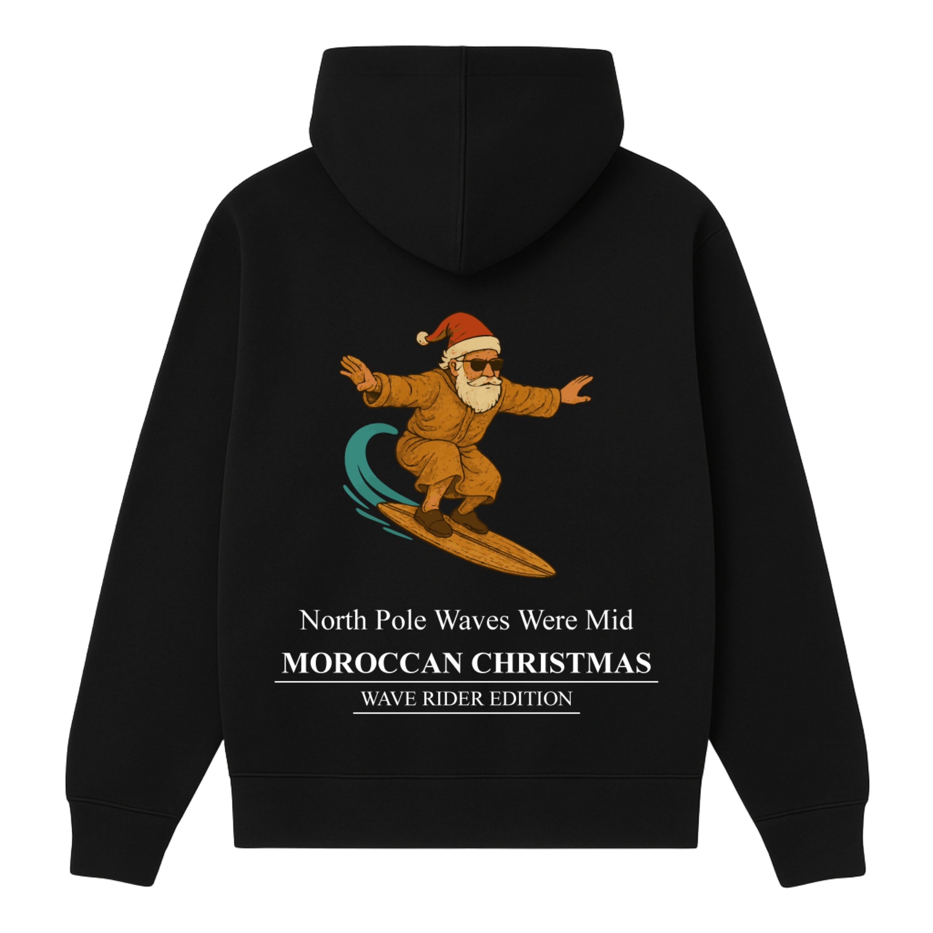 OverSize "SANTA SURFING" Hoodie / MOROCCAN_CHRISTMAS Collection