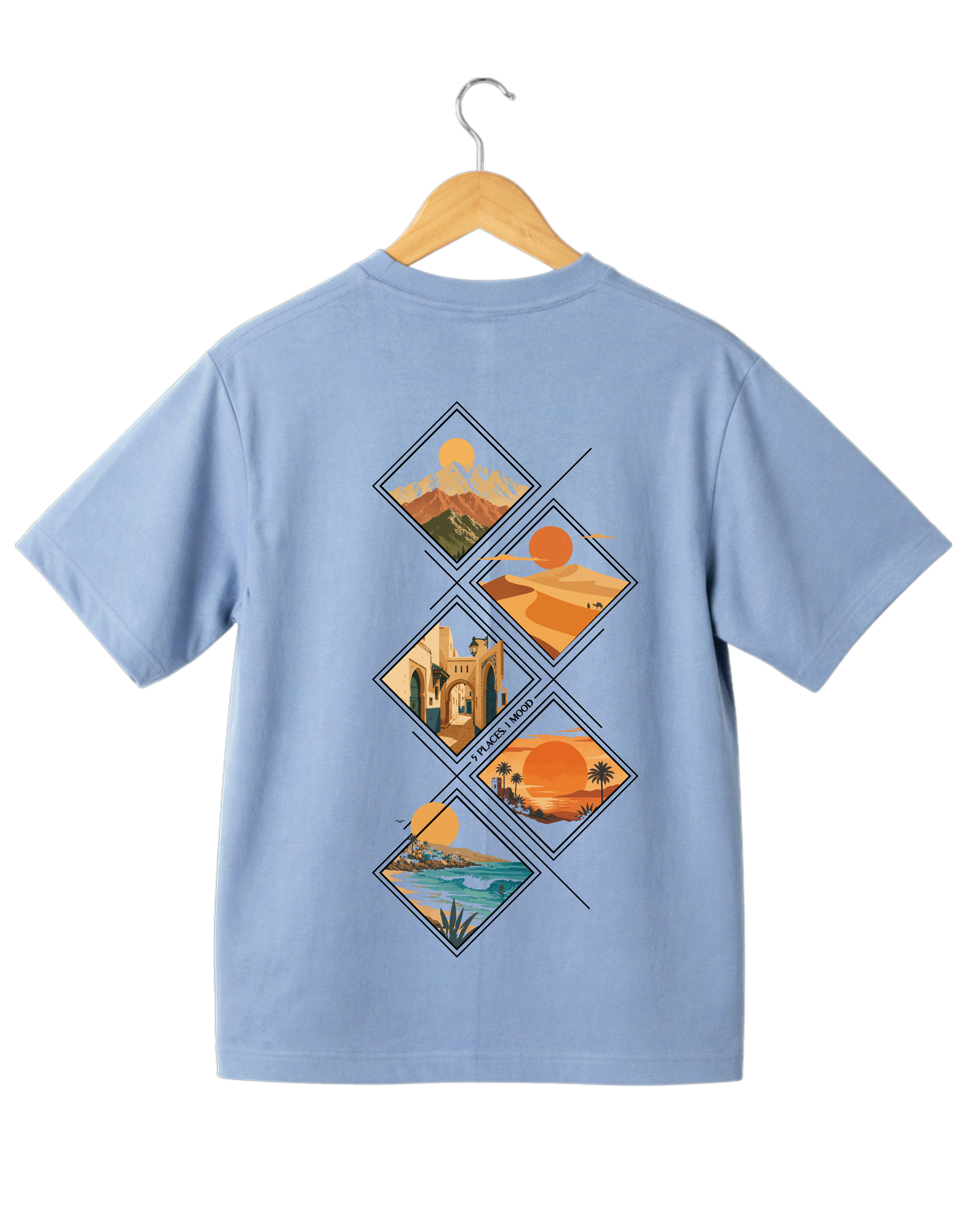OverSize "POSTCARD DRIP" T-shirt