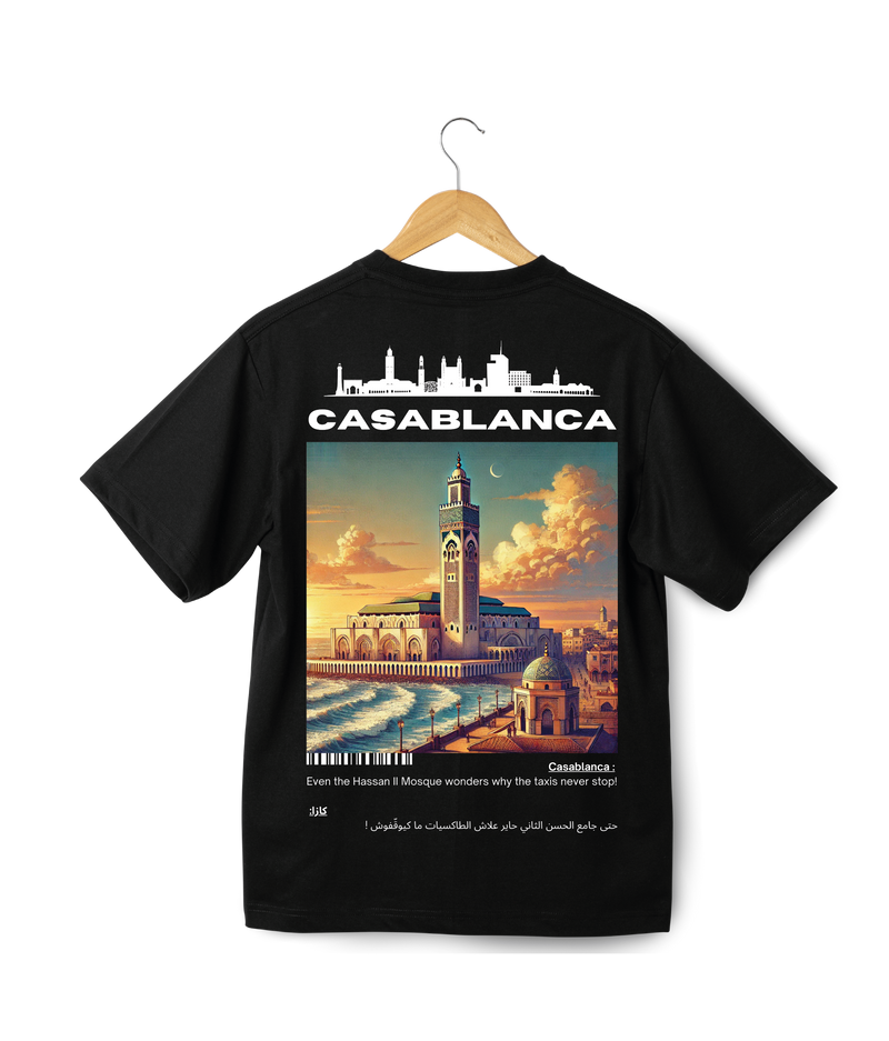 OverSize "CASABLANCA V2" T-shirt / BELDI_CITIES Collection