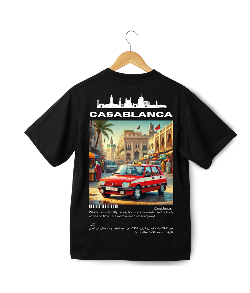 OverSize "CASABLANCA" T-shirt / BELDI_CITIES Collection